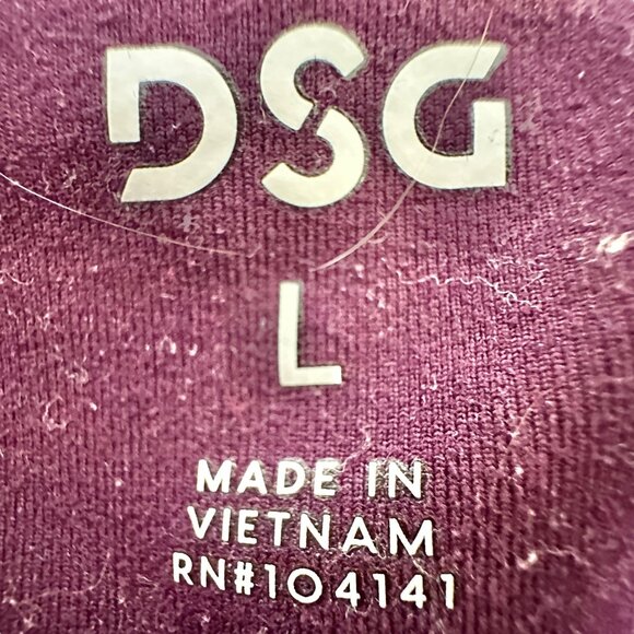 DSG Leggings Womens Large Maroon and Pink Colorblock Athletic Workout Gear - Picture 3 of 8